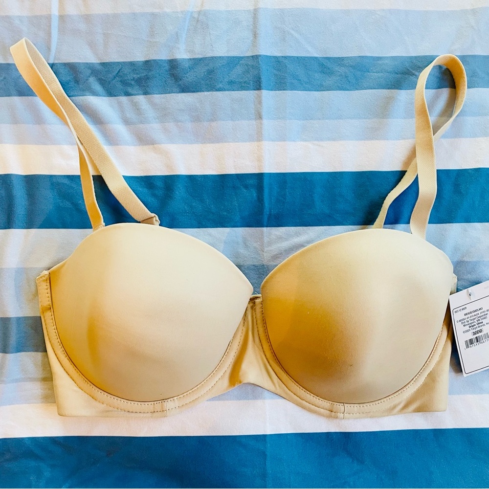 New 32DD Auden Lightly Lined Seamless Nude Bra